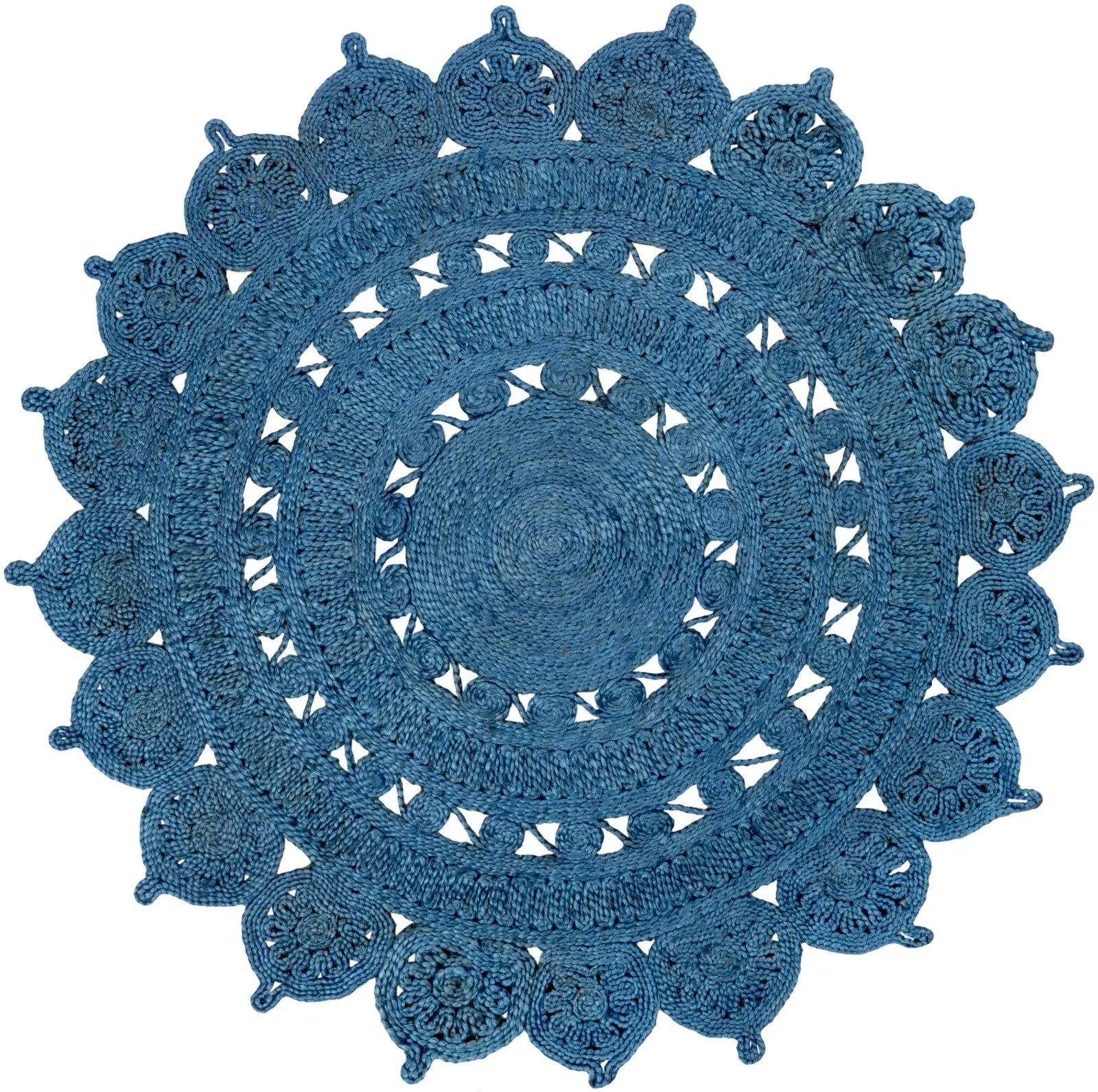 Bohemian Indian Hot Selling Oriental 100% Natural Jute Handwoven Braided Rug Placemat Living Room Decorative Kilim Carpet Runner