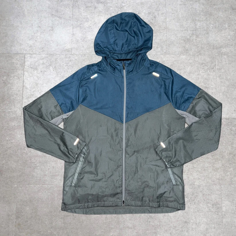 Mens Lightweight Windbreaker Water Resistant Hooded Jacket Rain Wind