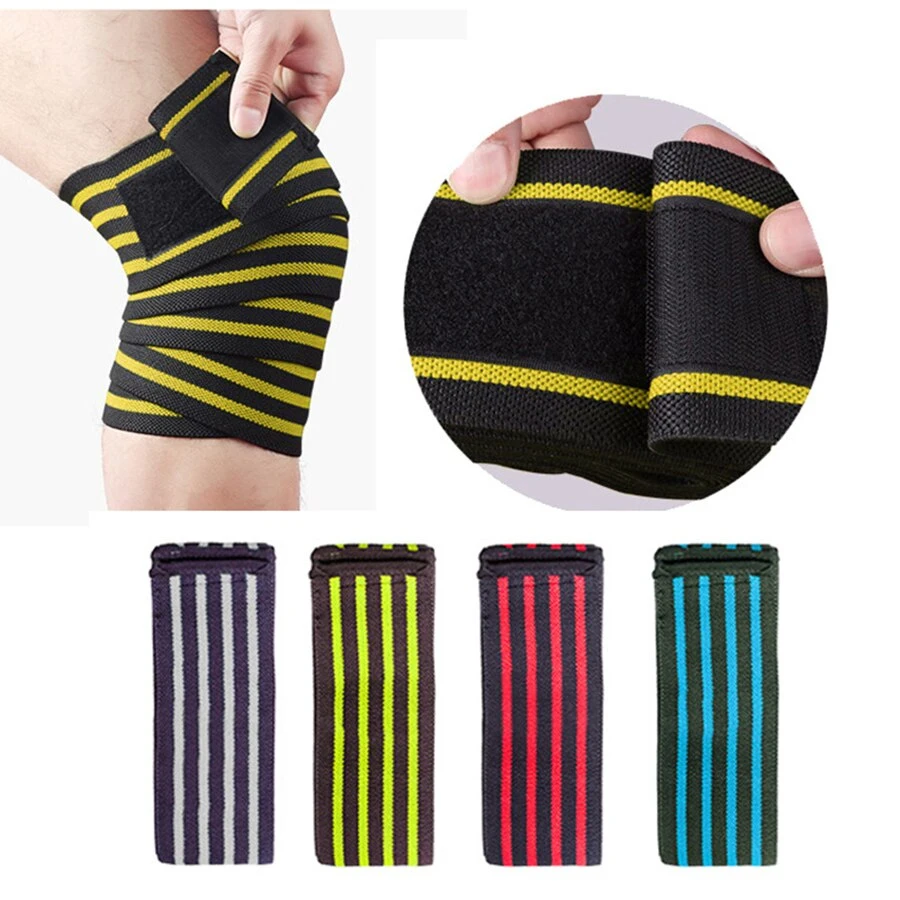 Weightlifting Elastic Bandage Knee pad knee protector Protective Gear Knee Wraps Support Pad Fitness Basketball Volleyball wraps