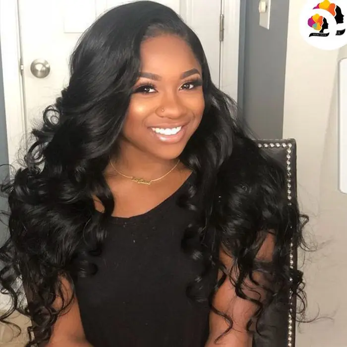 Manufacturer Wholesale Human Hair Loose Wave 4*4 Closure Wig 250% Density Wig For Black Women