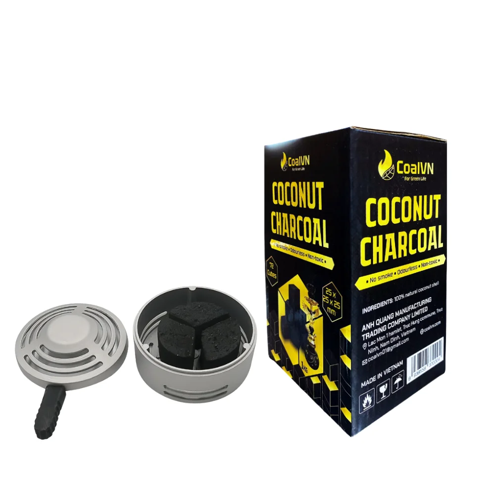 CoalVN Upgrade Your Hookah Shisha Sessions With Clean Burning Long Lasting Coconut Charcoal
