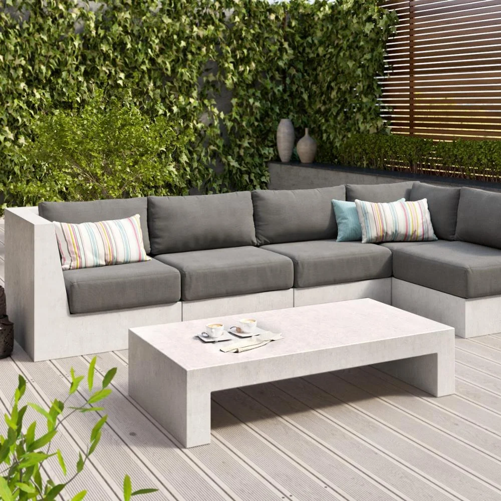 Sleek and Contemporary Lightweight Concrete Coffee Table for Modern and Functional Living Spaces