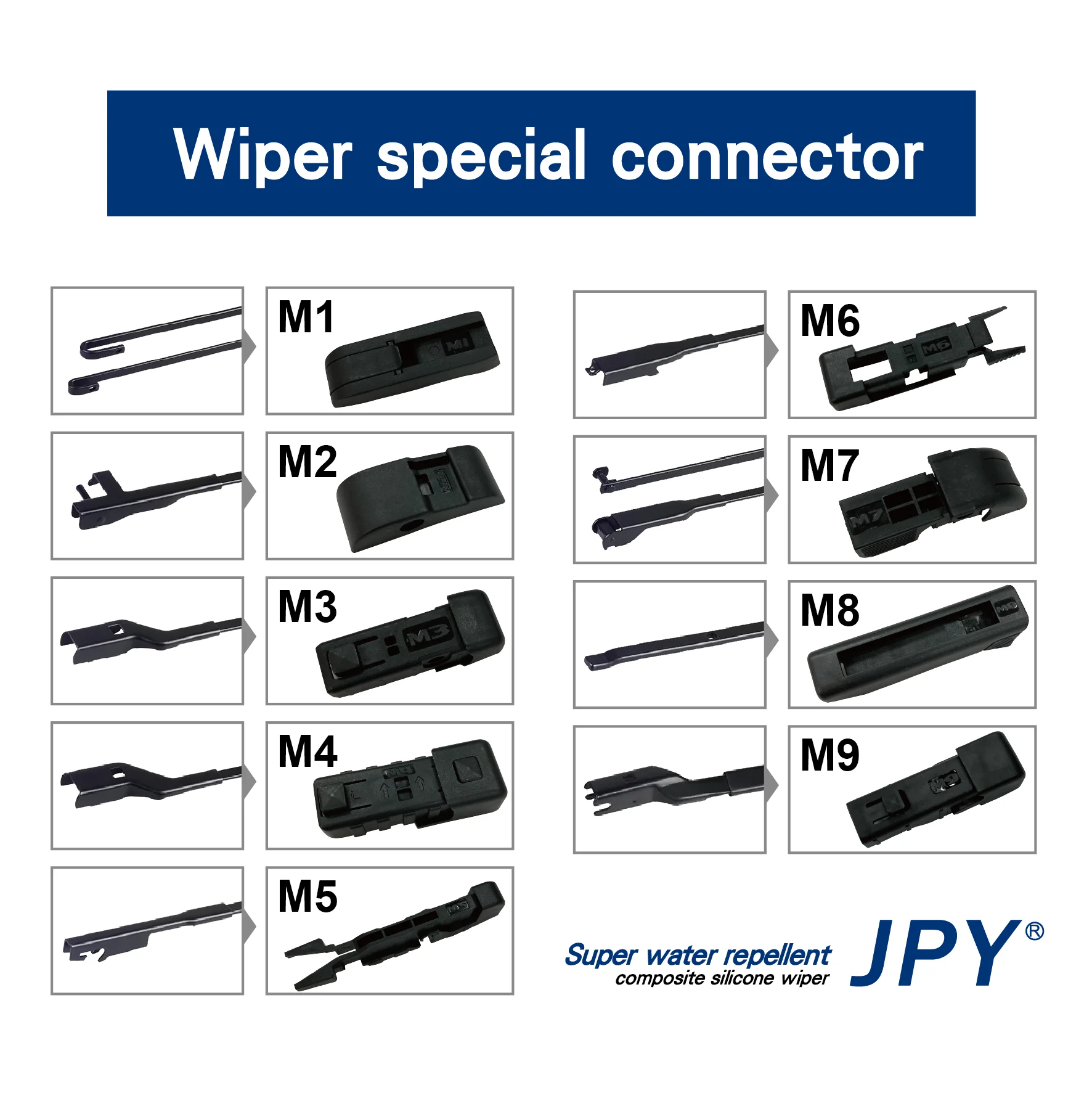 Car Windshield Wiper Universal High Quality Glass Wiper Silicone Scraper