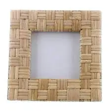 Woven Rattan Photo Frame, Natural Home Decor Accessories, Rattan Decor for Table/Desk