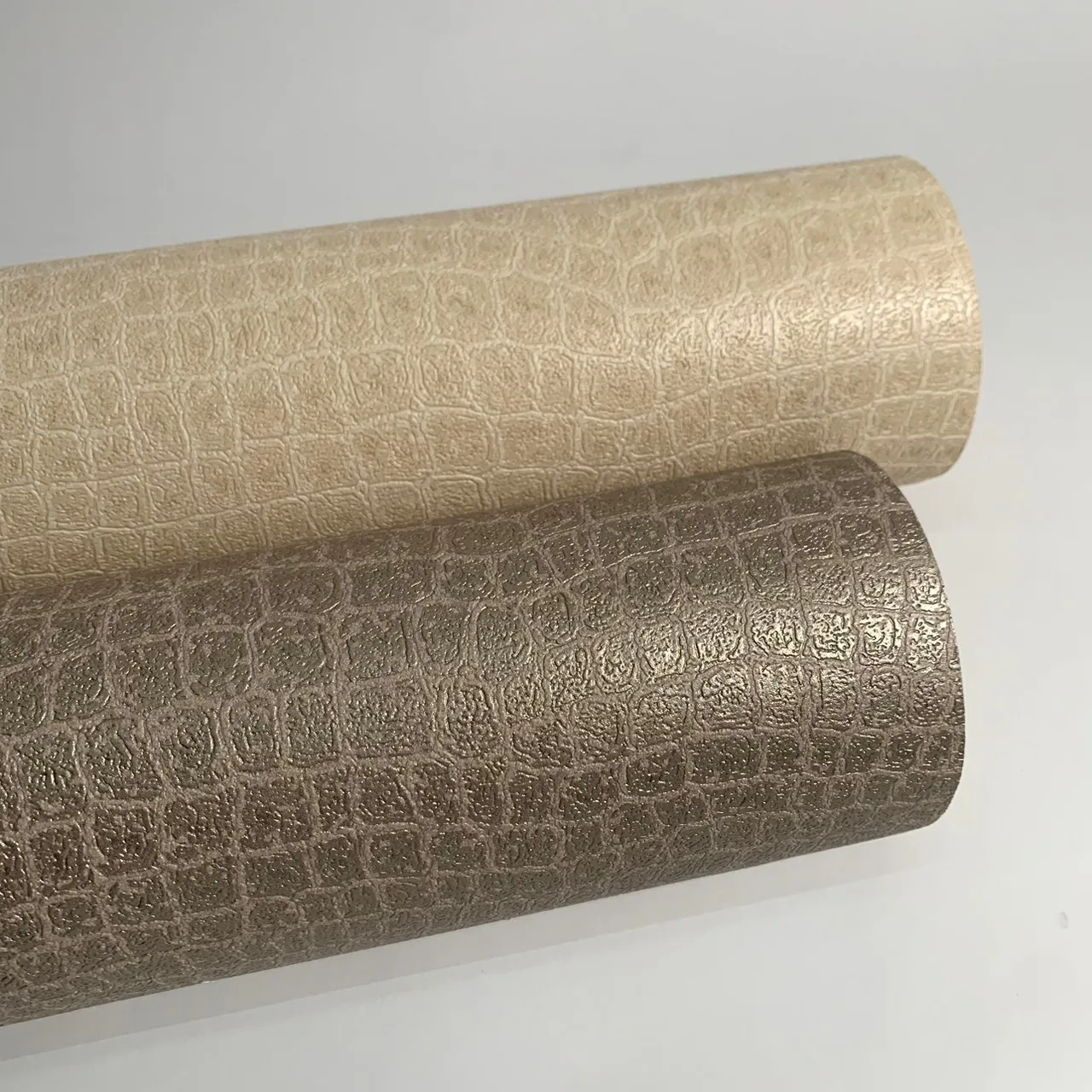 Contemporary  Leather Wallcovering Crocodile pattern animal  city bar style modern wall paper pvc