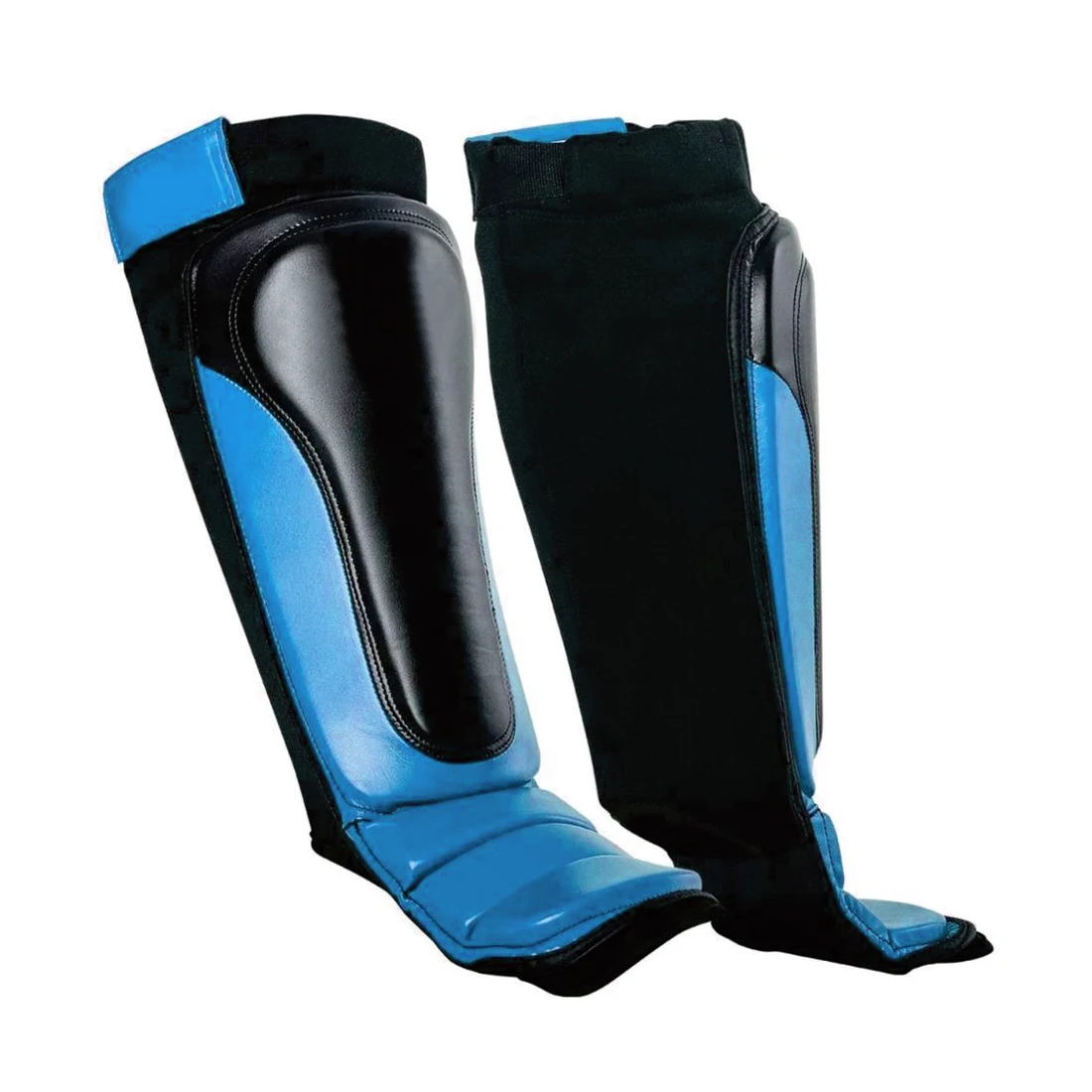 Padded Black Shin in Step With Custom Logo Offer Professional Muay Thai Leg Protector MMA Boxing Shin Guard