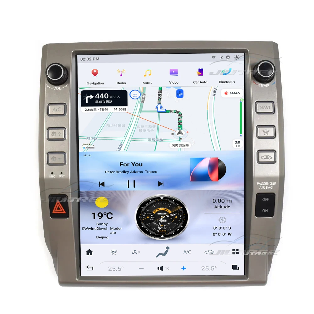 12.1 Inch  Android 13  For Toyota Tundra 2014-2020 GPS navigation Car Multimedia Player Stereo Receiver Radio Wireless CarPlay
