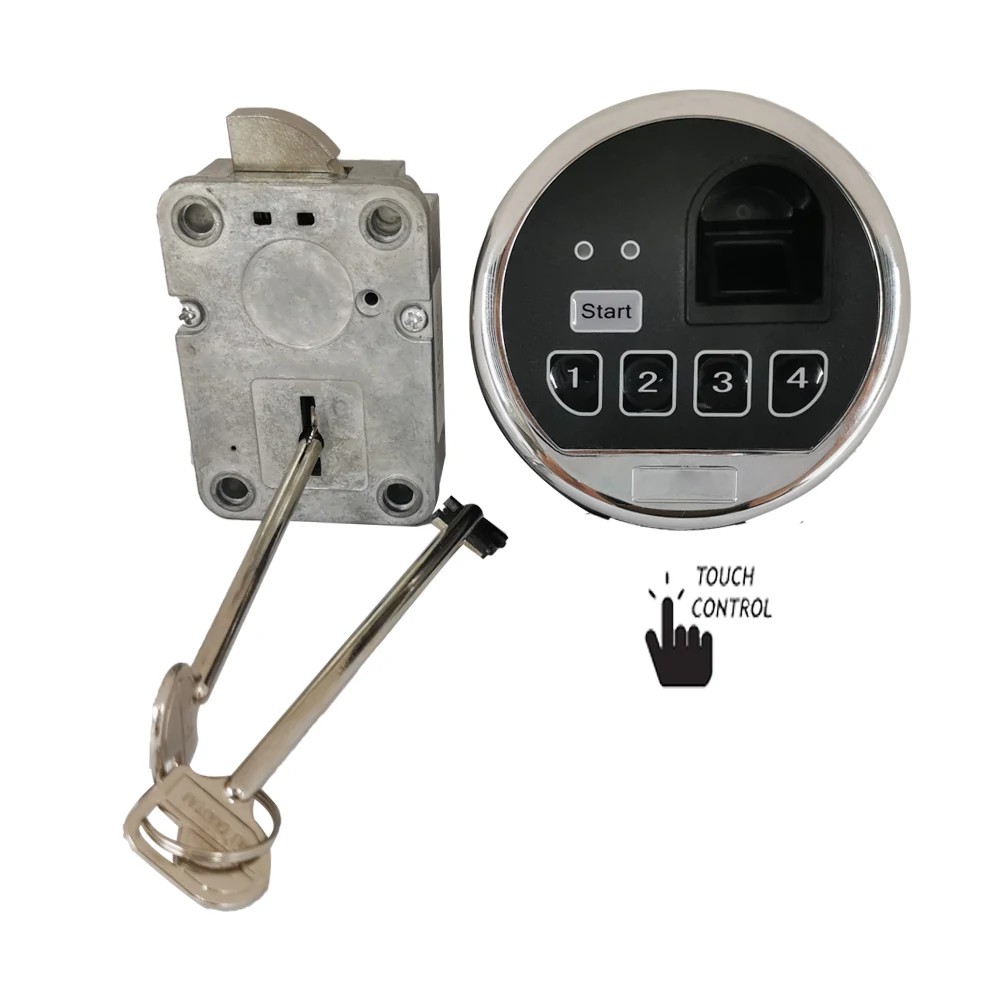 Fireproof Zinc Alloy Biometric Lock for Gun Safe, 200 Fingerprints Storage, OEM Available Free sample, Factory Wholesale