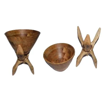 Top Selling Wooden cobra stand On Sale with soapstone bowl Brand New incense resin charcoal burner Favorite Item