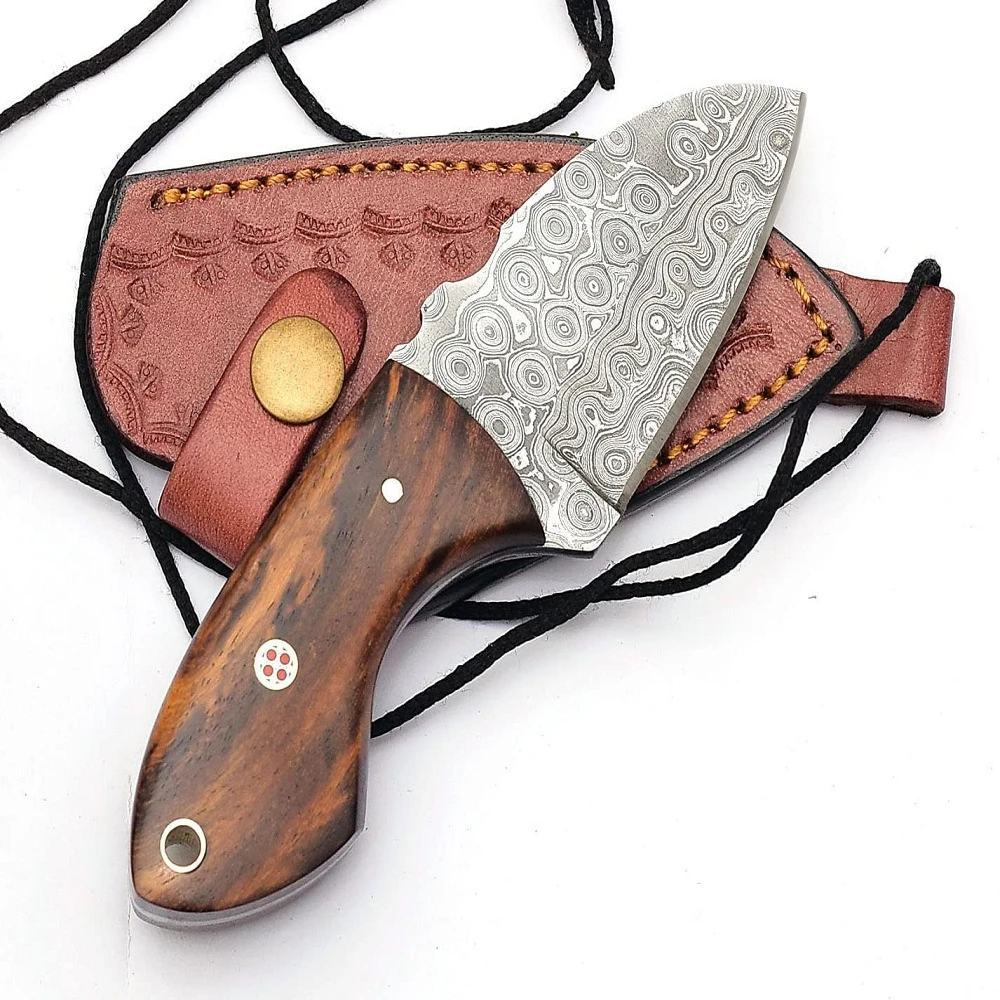 OEM Custom Size Premium Style Hook Fixed Blade Knife Stag Antler Hunting Camping Outdoor Survival Knives free leather sheath