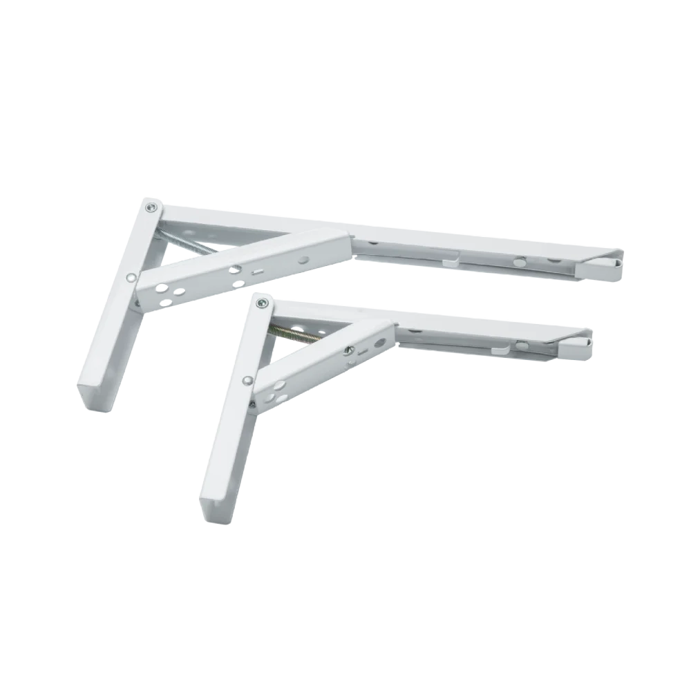 L Type Wall Mounting  Folding Spring Loaded Brackets