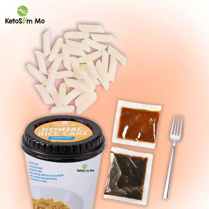 Ketoslim Mo China Korea Cheese Kimchi Spicy Sauce Flavour Konjac Rice Cake Tteokbokki