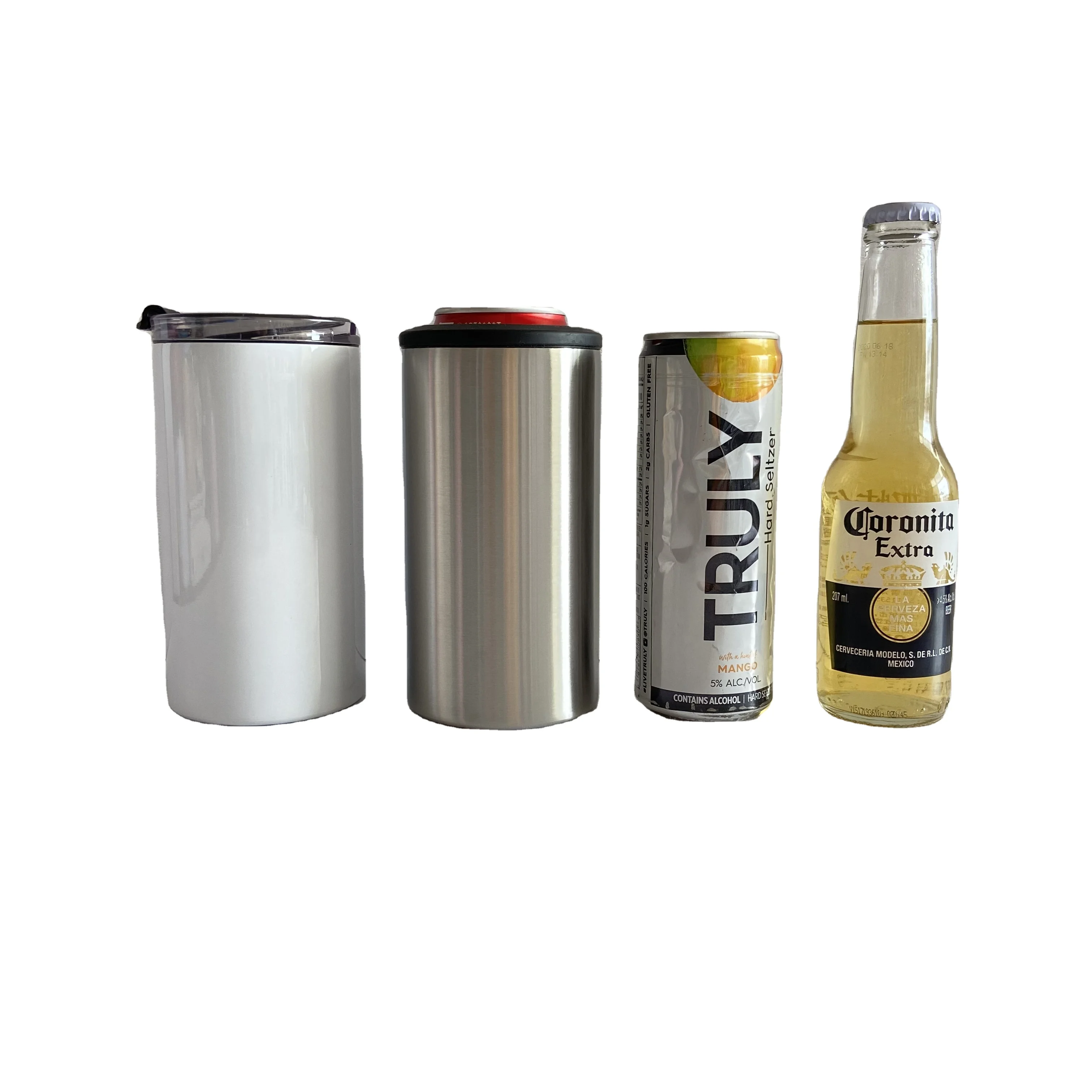 Low Moq Vacuum Insulated Custom Can Cooler Recyclable Sublimation Can Cooler