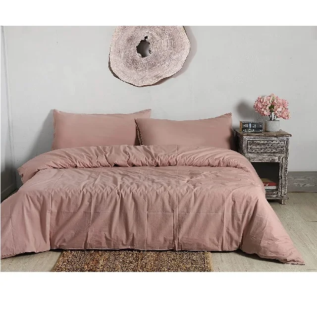 Pure White Wholesale home textile 100% Pure Cotton Ultra-soft Lightweight GOTS Certificate Custom Design King Size Duvet Covers