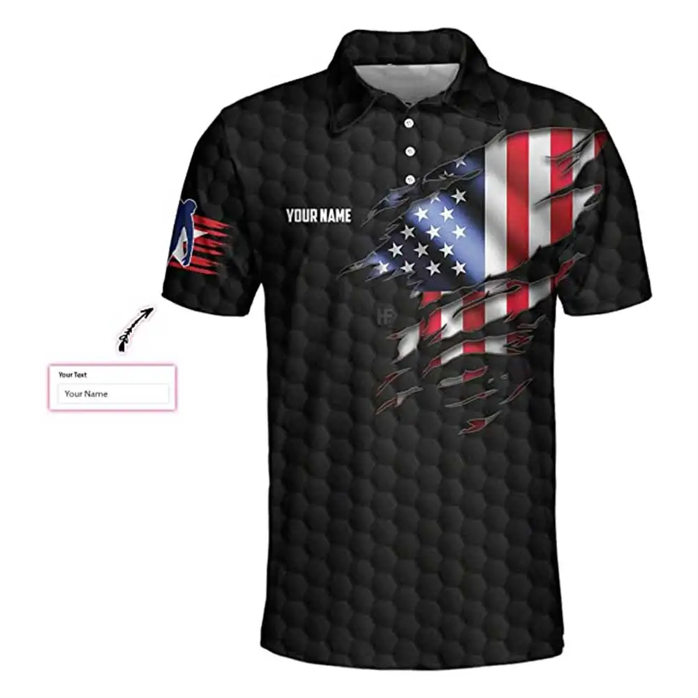 Custom Logo Sublimation Wear Can Put Your Team Logo Name Polo Shirts Bowling Easy Sublimated Fitted Polo T Shirts