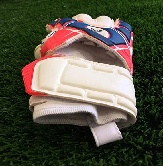 Flour Goalkeeper Gloves Insect Logo Best Quality Finger Save Goalkeeper Gloves Wholesaler Pakistan