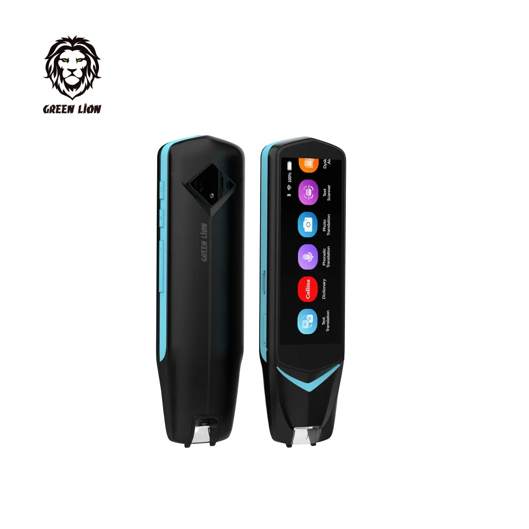 Green Lion Product Design Portable Language Translator Scanning Translation Pen Black Business Travel Dark