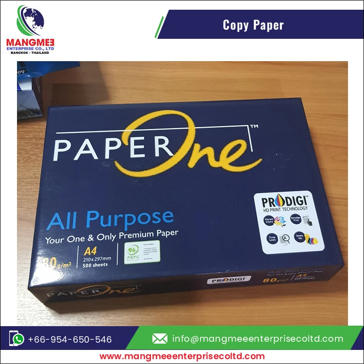 Direct Wholesale Factory Supply of Finest Quality A4 Size Copy Paper Available at Lowest Market Price Origin from Thailand