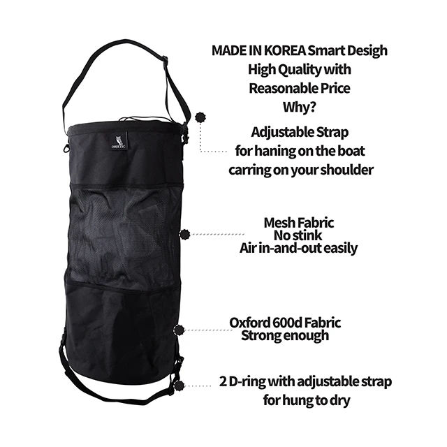 New Best Selling In Korea useful for Boat fishing and beach and camping OBJETIC Boat trash bag (SIZE : X-LARGE)