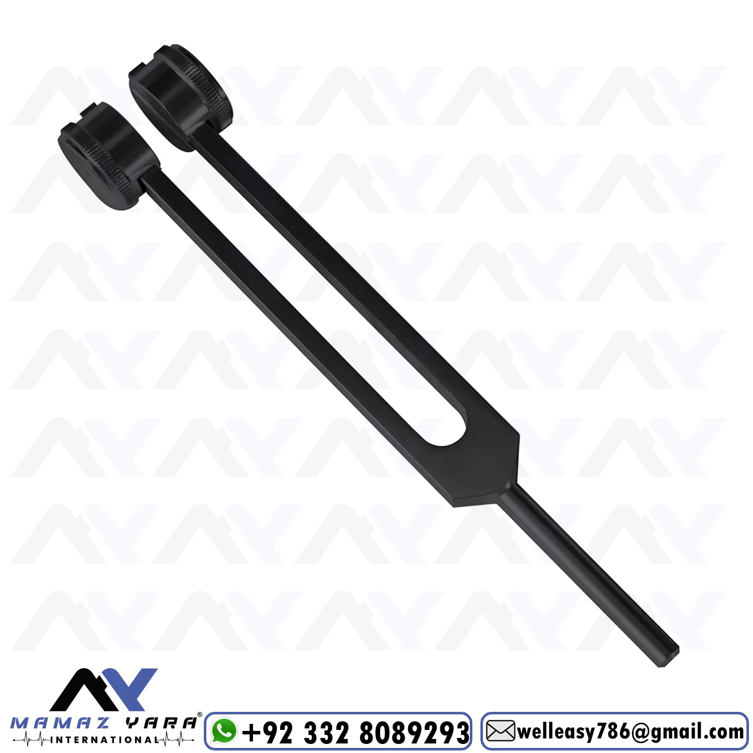 3 Pcs Tactical Black Tuning Forks Set C128 & C512 & Taylor Hammer German Grade Or Quality Hospitals Clinics
