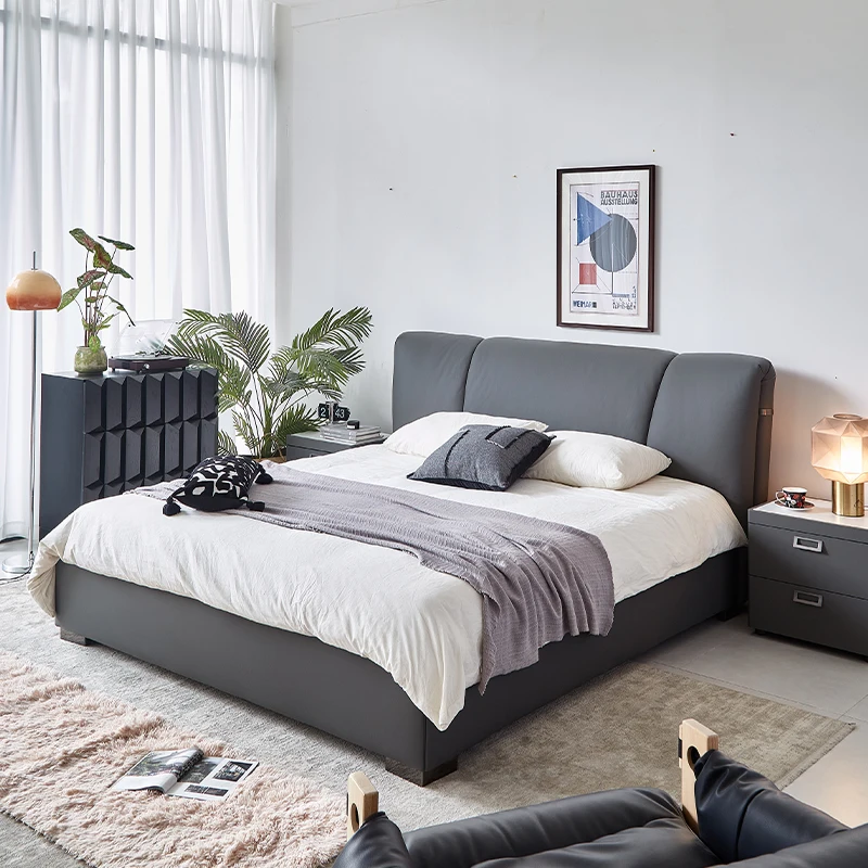 Contemporary Modern Bedroom Set with Comfortable Sleeping Bed and American King Size Design
