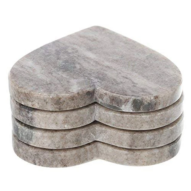 Luxury Marble Gold Plated Ceramic Coasters Geometric Porcelain Cup Mat Waterproof Heat-insulated Pad Table Decoration