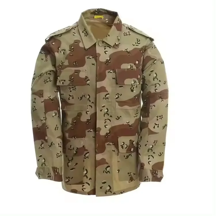 BDU UNIFORM 65%polyester 35%  cotton T/C wholesale supply 6 color desert CAMOUFLAGE