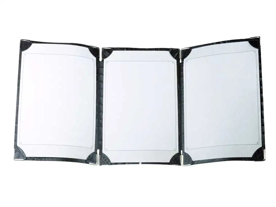 leather menu card sign holder / low price best useful restaurant supplies menu cover / PU leather for menu covers