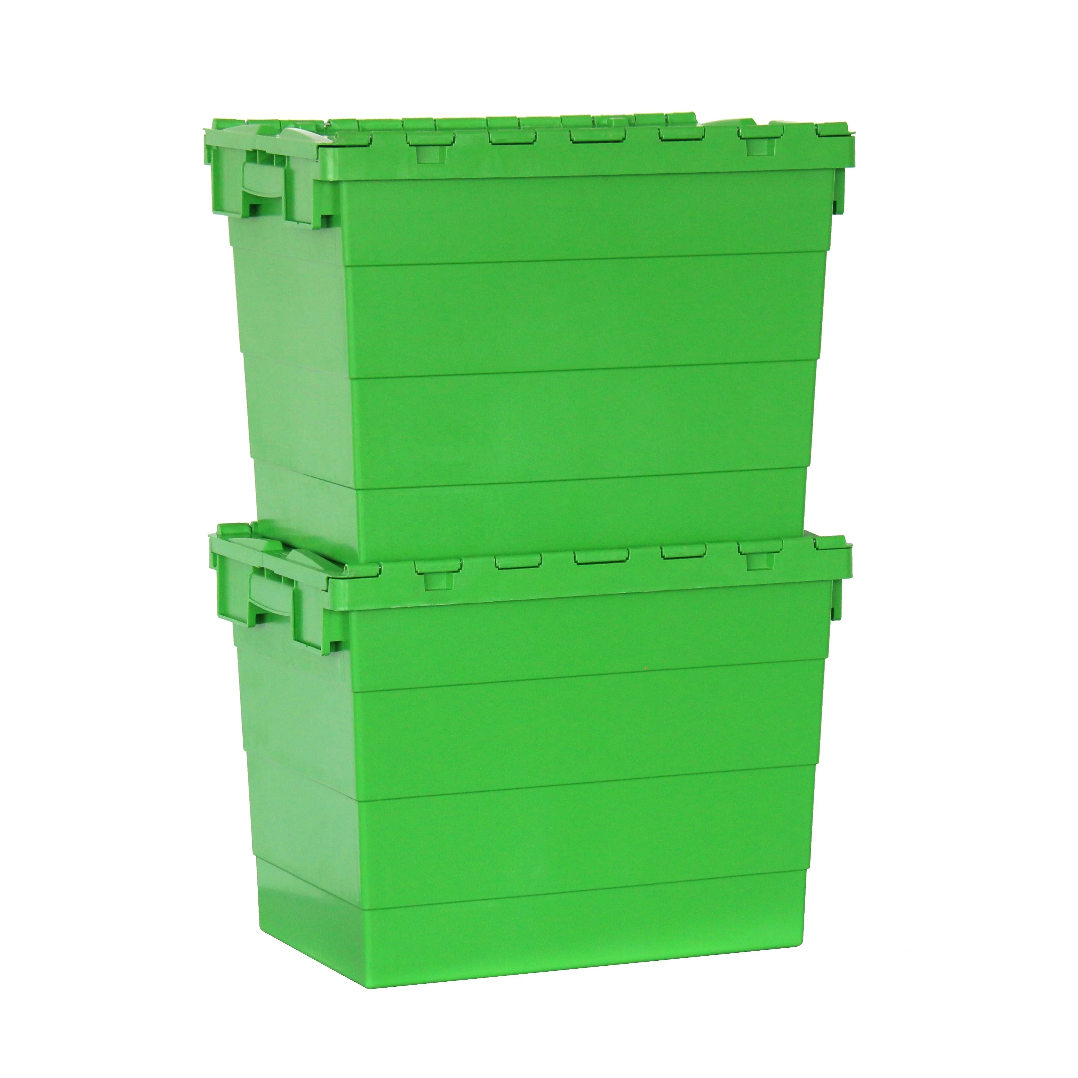 Heavy duty logistic Industrial Plastic Stackable Nestable Moving Warehouse Storage Totes Turnover Boxes Plastic Storage Crates