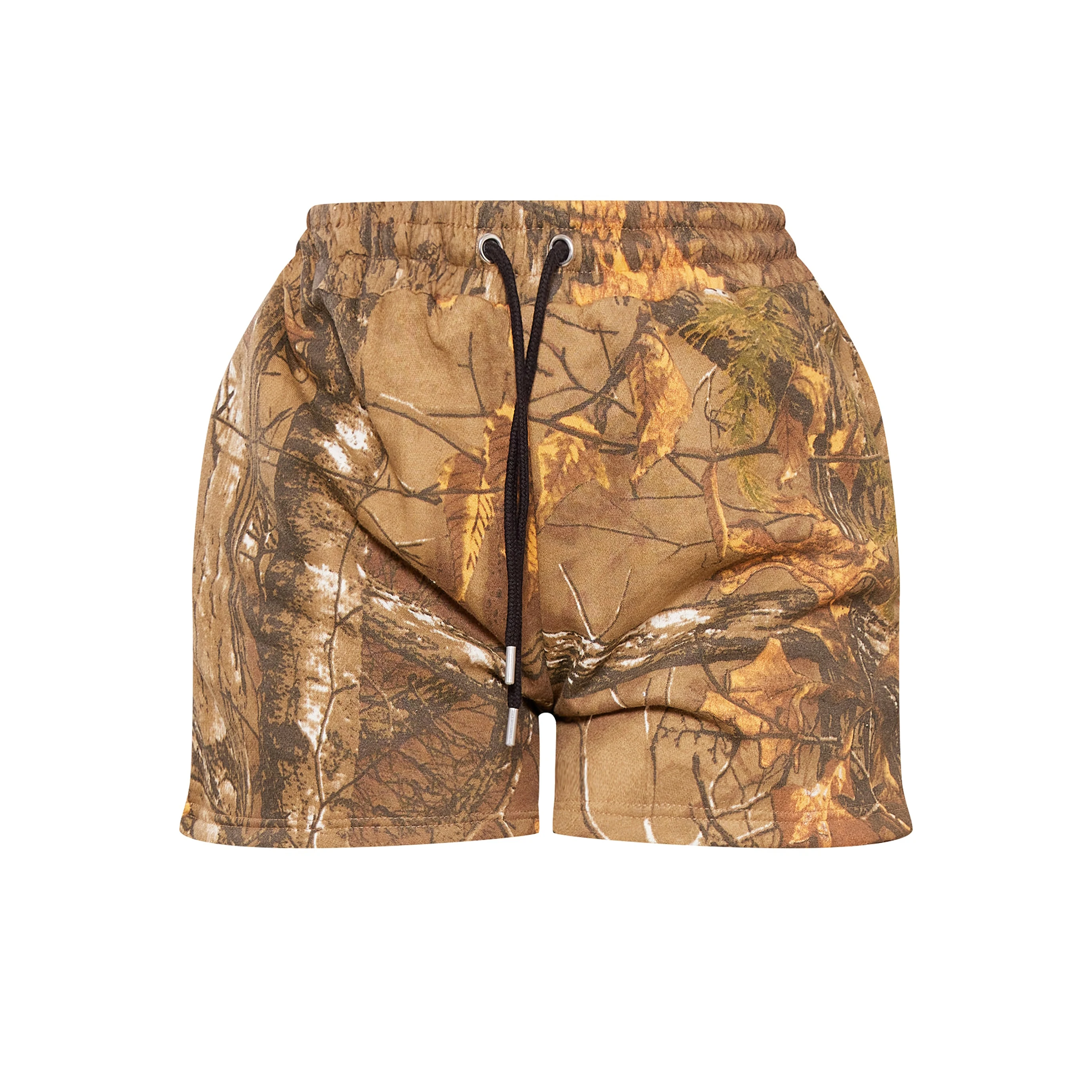 Custom Summer Baggy All Over Real Tree Digital Print Hunting Camouflage Work Pants Cotton Fleece Camo Cargo Sweat Shorts Men