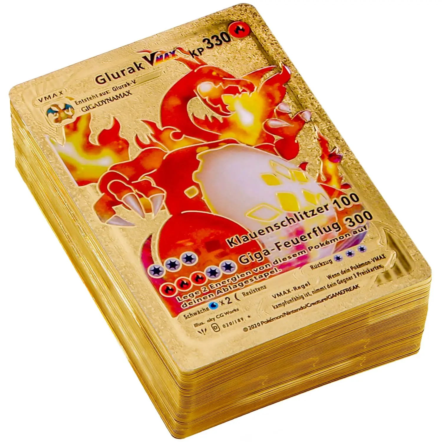 Poke mon Cards 55 Pieces  VMAX Trading 2023 New Poke mon gold cards Rare Collectible Cards  Puzzle Game Exchange