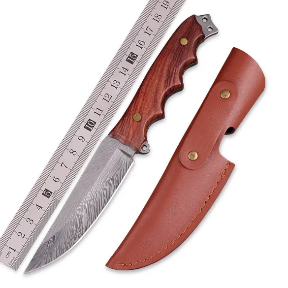 Custom Size Premium Quality Handmade Damascus Steel Hunting Bowie Knife Comfortable handle Grip Skinner knife