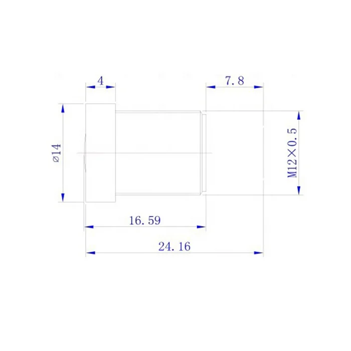 5MP HD 5Megapixels 8mm Focal Length 1/2.5inch CCTV Surveillance Security Camera Lens MTV M12 Interface Mount