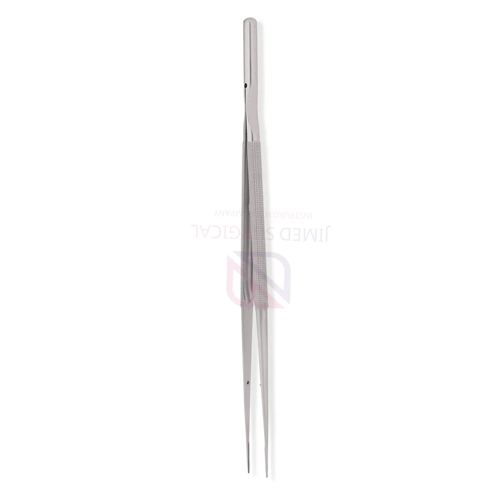 Best Quality Micro Forceps Dall Finish Round Handle 150mm German Stainless Steel Surgical Micro Forceps
