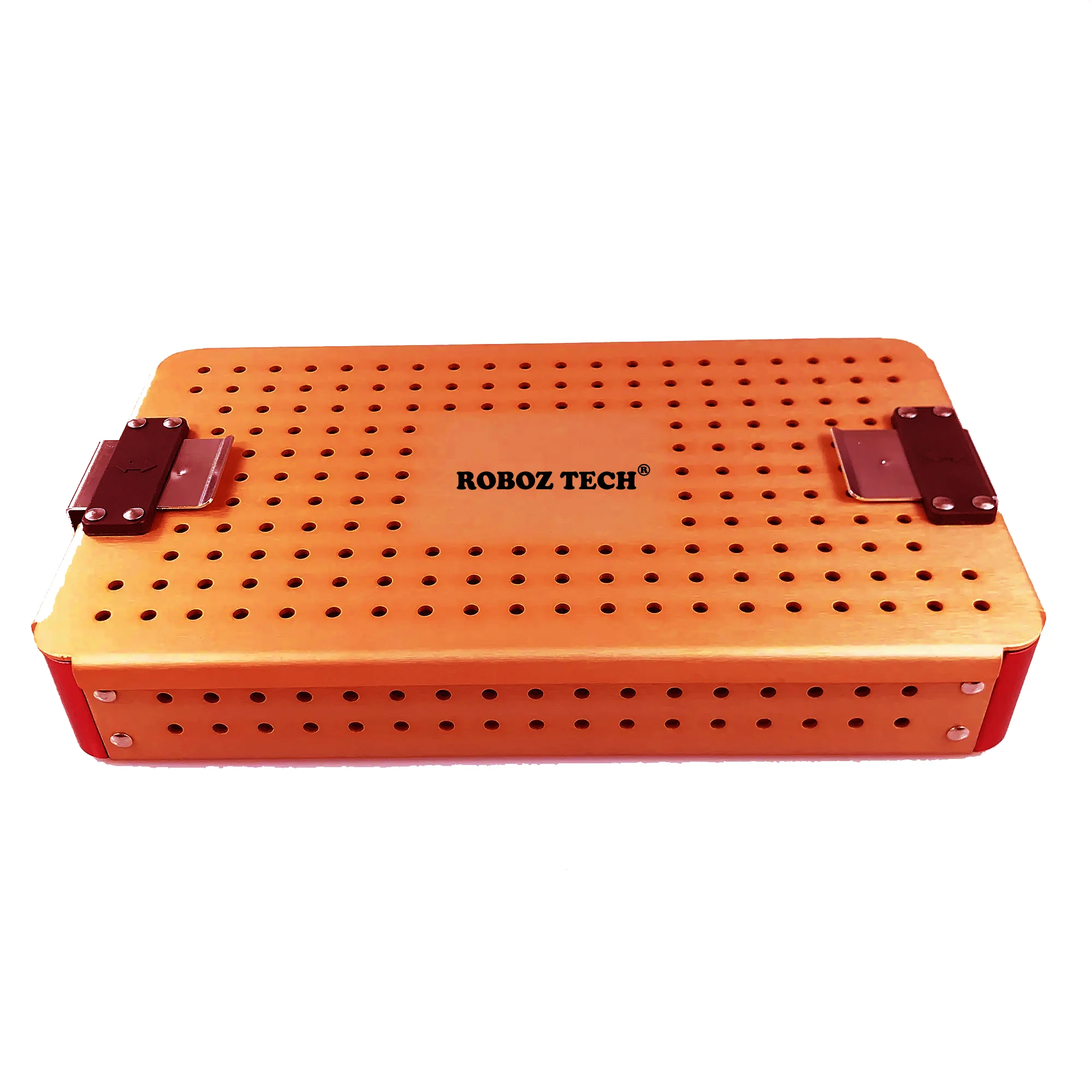 sterilization RTSIC Customized size aluminum alloy sterilization disinfection box medical tray for surgical instruments