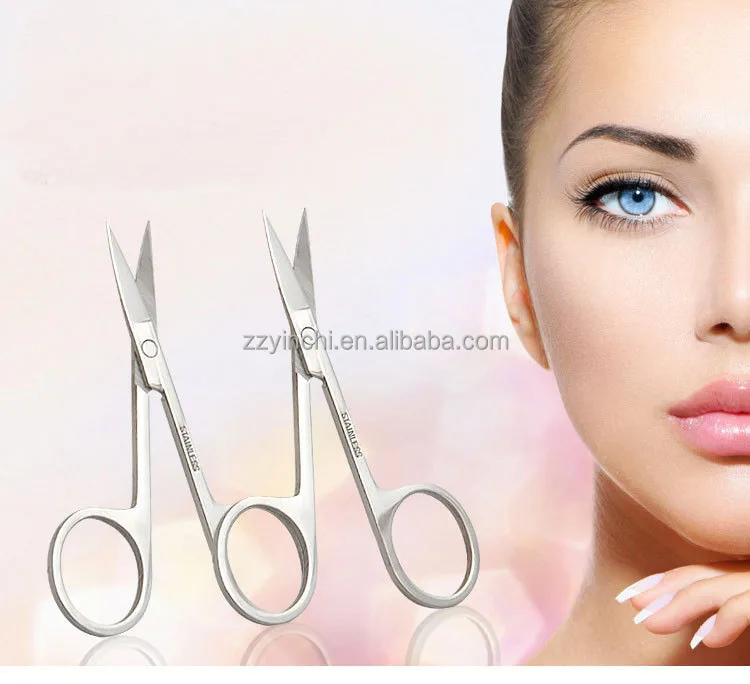 Professional Stainless Steel Sharp Beauty Care Tool Eyebrow Trimmer Cuticle Nail Scissors