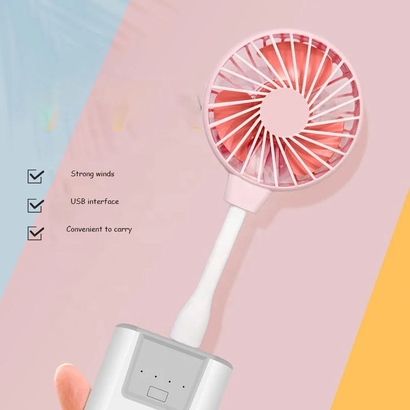 YAM 1PC Portable Mini USB Fan Flexible Indoor Outdoor Travel Sports Air Cooling Fan for Laptop Desktop PC USB Charger Powerbank
