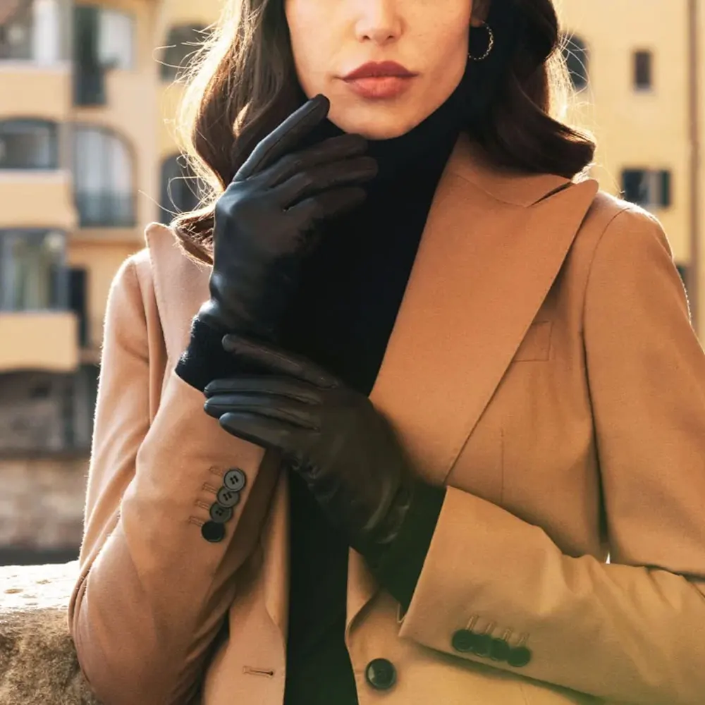 Ladies Women Driving Gloves Classic Genuine Leather Glove