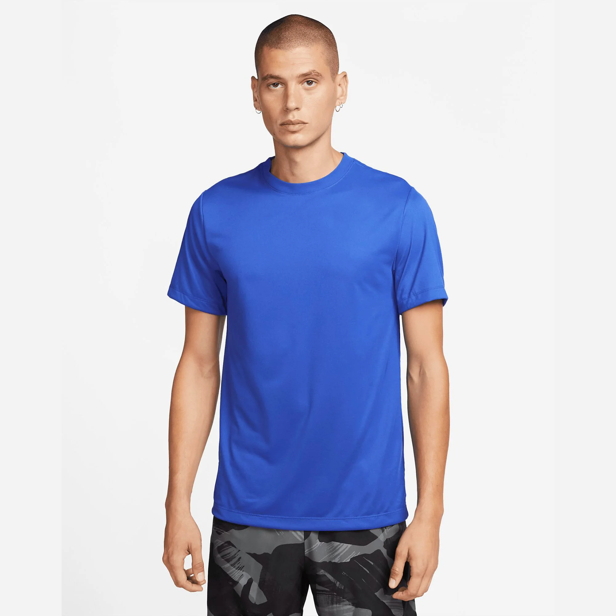 Jersey Fabric Feels Soft and Smooth Relaxed Standard fit Ribbed Neckband 100% Polyester Pine Green Mens Fitness T-Shirt