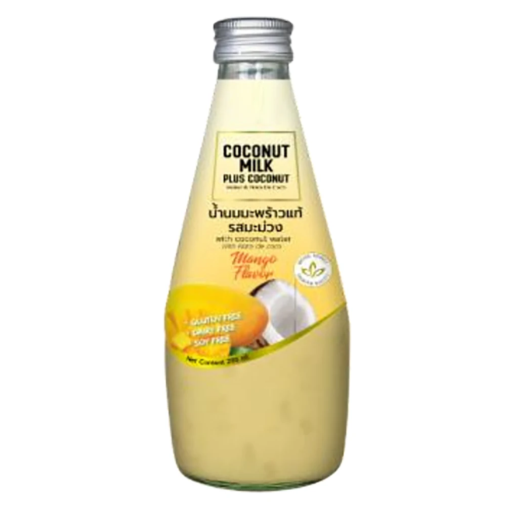 Напиток из кокосового молока с оригинальным ароматом nata de coco в стеклянной бутылке OEM 290 мл от MAREEWA EXPORT CO. LTD.