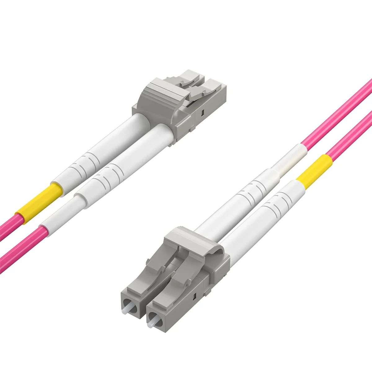OM4 LC to LC Fiber Patch Cable, 40Gb/100Gb Multimode Fiber Jumper for SFP Transceiver, Router, Fiber Network