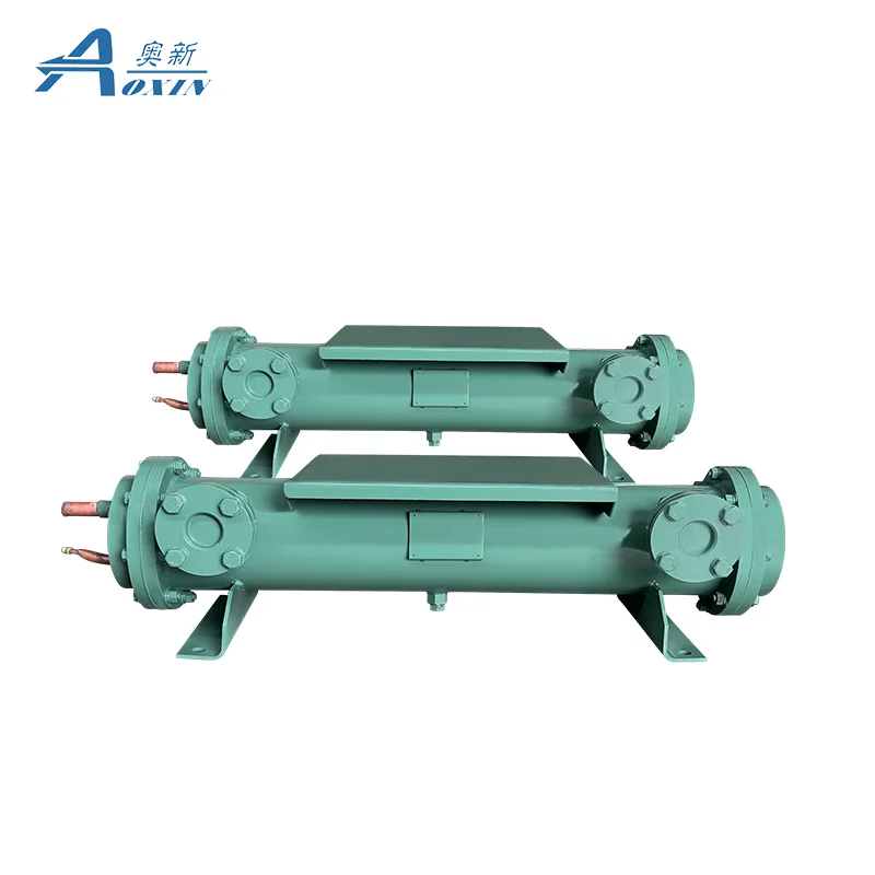 Industrial Chiller Evaporator Double Circuits Refrigerator Evaporator Shell And Tube Heat Exchanger