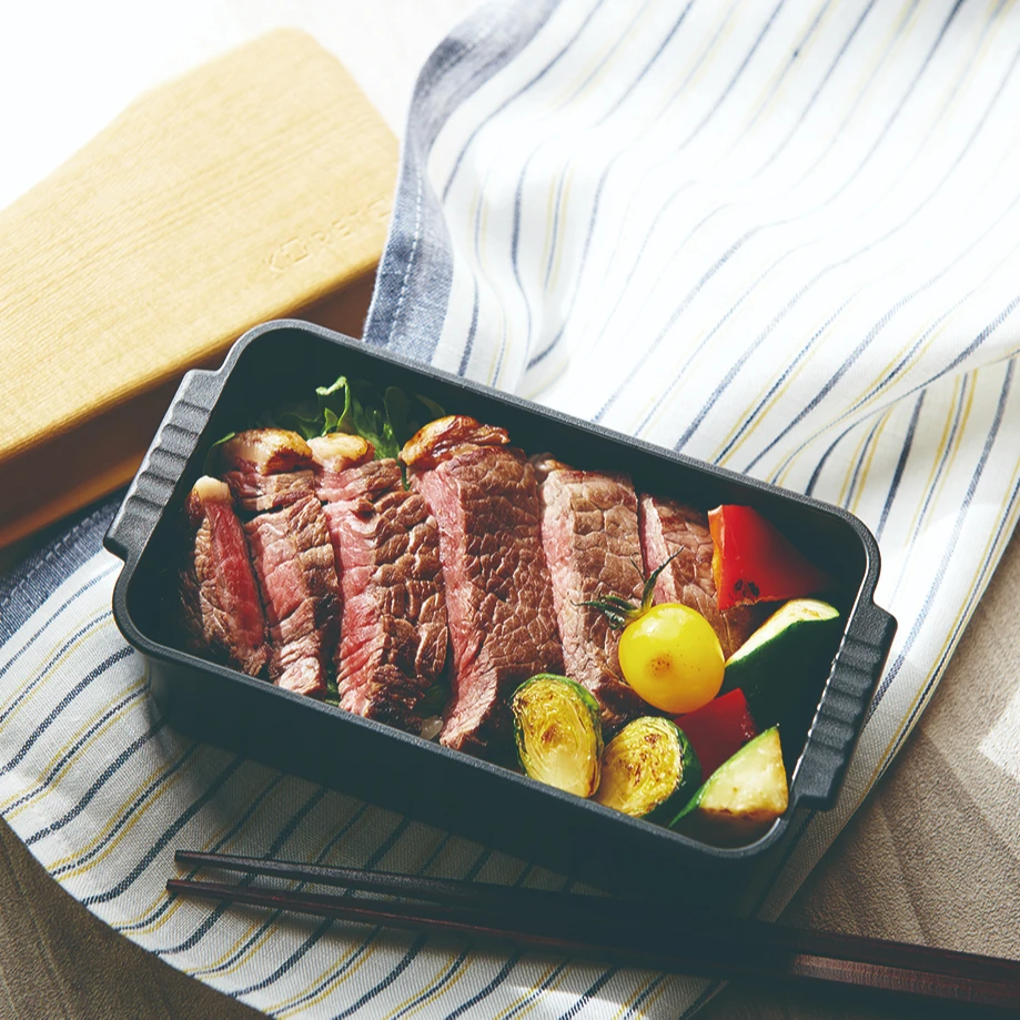 KORETO Cast Iron Lunch Box Dishwasher-safe Microwave-safe Lunch Box