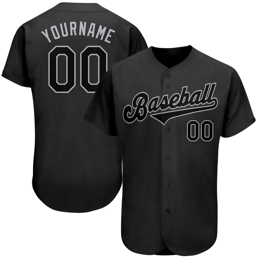 Black Wholesale Mens Blank Baseball Jersey Custom boys shirt Custom Baseball Jersey Customized Baseball & Softball Jersey