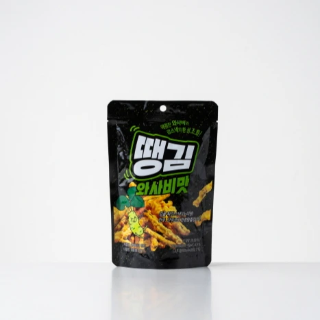 Wasabi Thank Gim spicy snake for beer made in Korea excellent in rich flavor taste useful with drinking