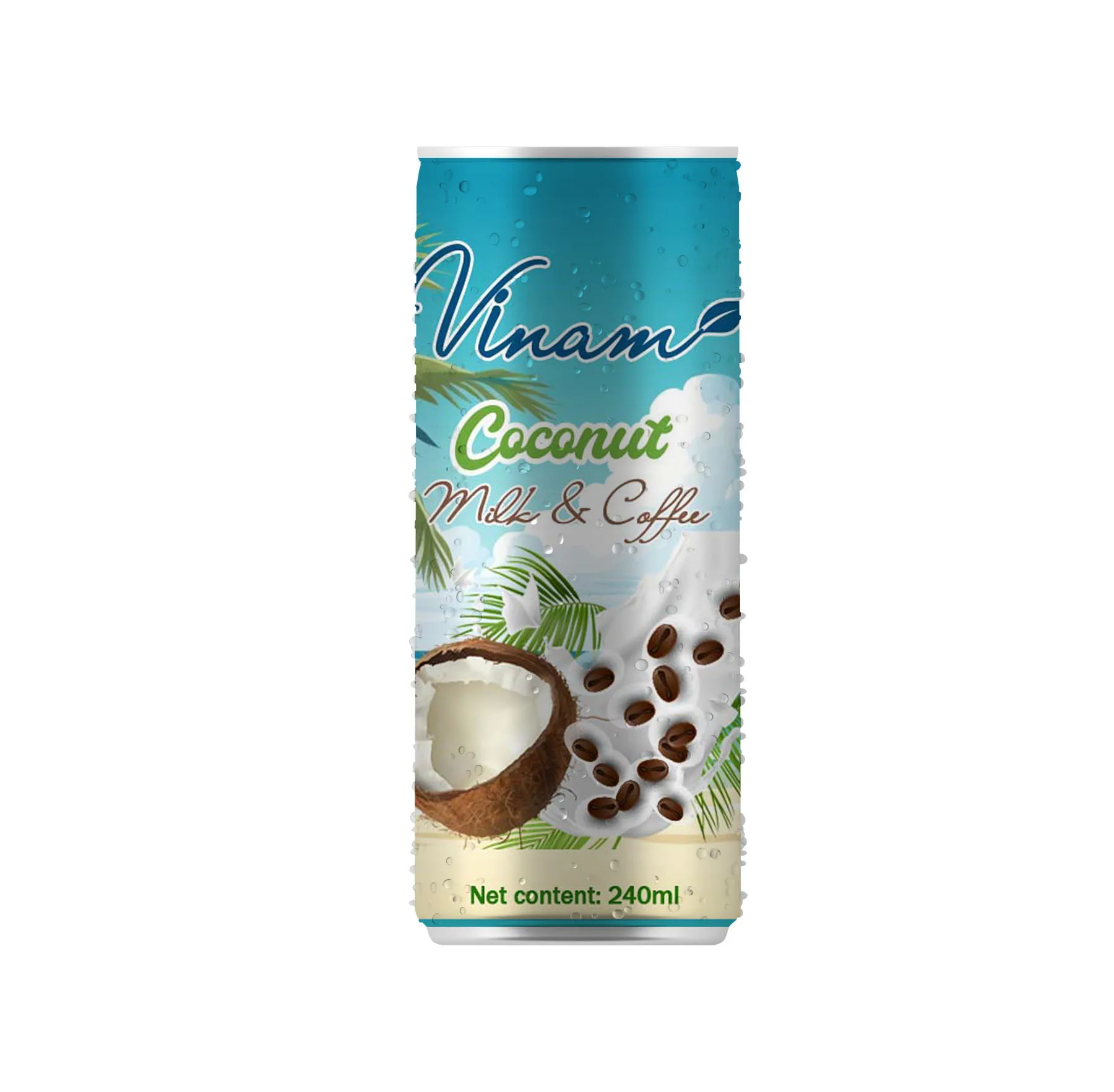 OEM Coconut Milk Drink Canned 250ml 330ml Factory Price Natural Fresh Coconut Milk Drink