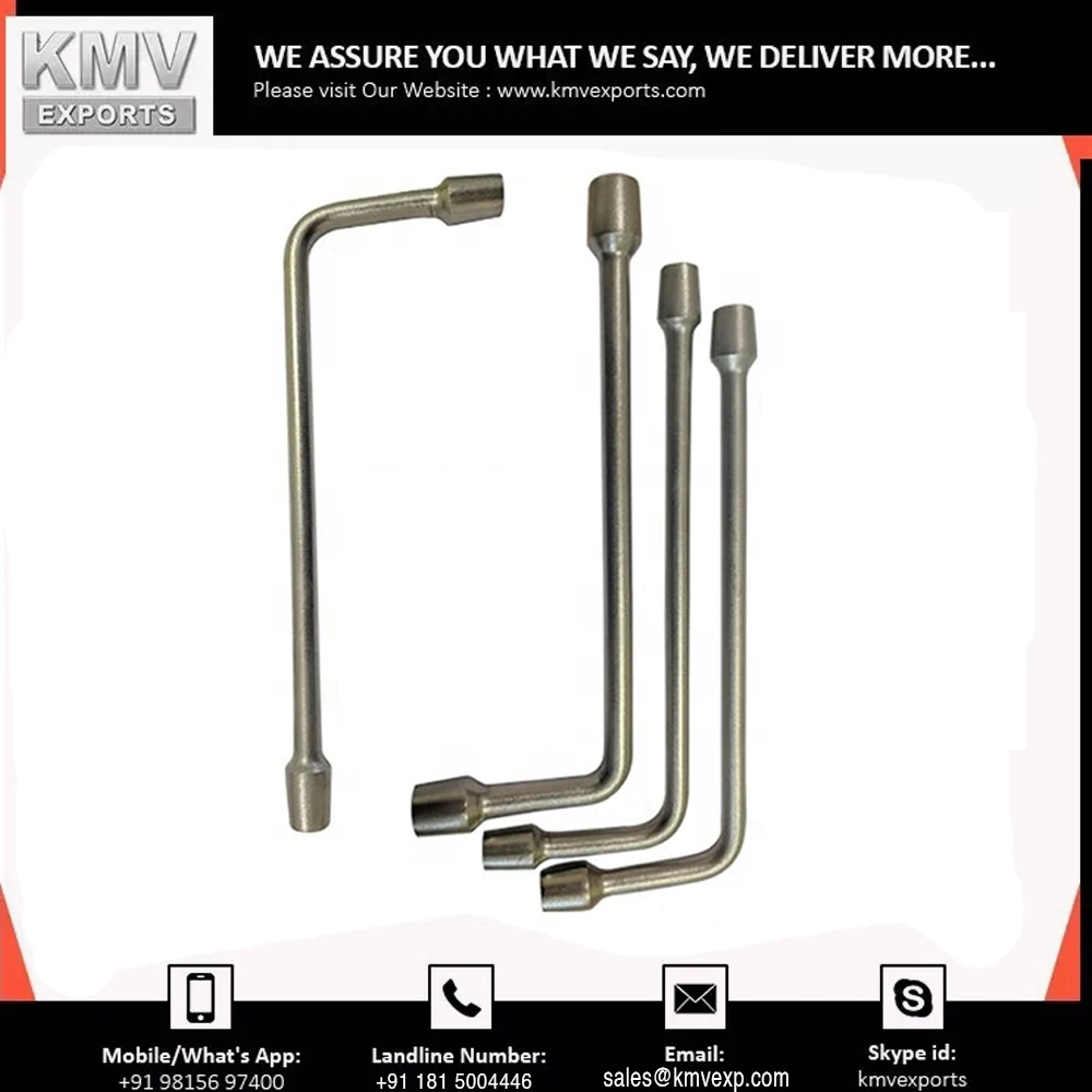 Best Quality CRV Steel Zinc Finished Tapper Wrench Set Chrome Adjustable L Type Spanner Quality Assured Industrial Wrench