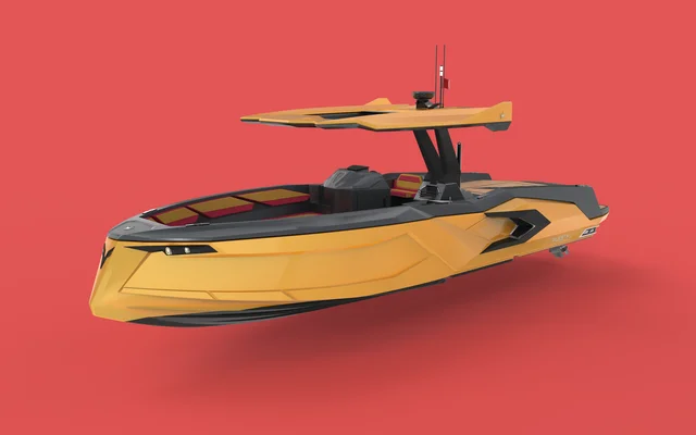 Alesta Marine Luxury Raptor Parasailing Boat DARK BLUE New Fiber Glass Entertainment CE Best Quality White Ocean Sea Lake River