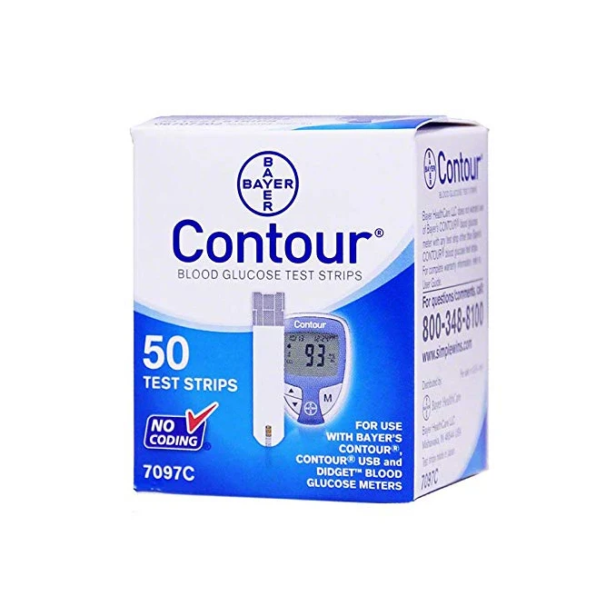 High Quality Bayer Contour Test Strip Active Blood Glucose Test Strips Check Diabetic Glucose Test Strip