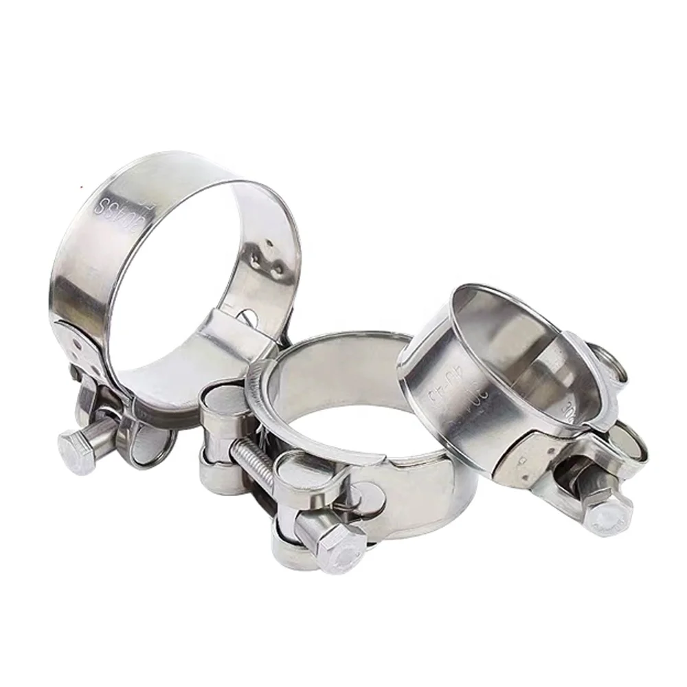 China Wholesale custom 316 304 Stainless Steel Strong Throat Hoop European Style Hose Clamps